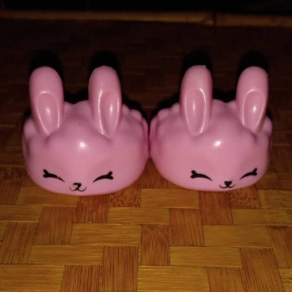 Kindi Kids Doll Replacement Pink Bunny Slippers Shoes for the 10”-11” Doll - Picture 1 of 5